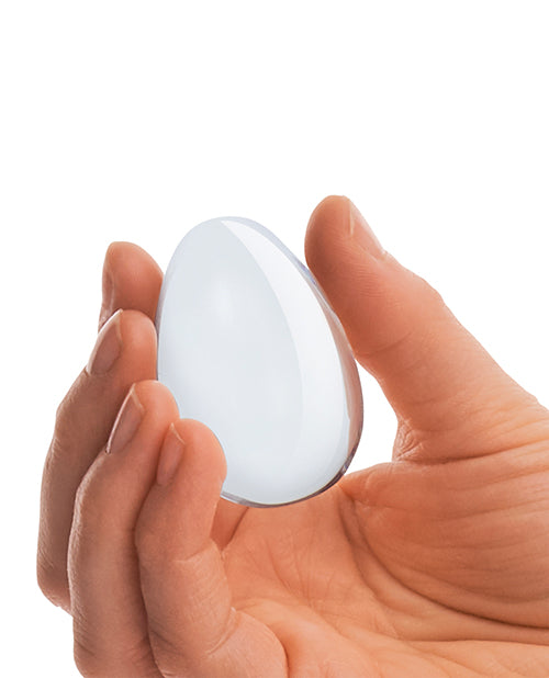 Glas 2-Piece Glass Yoni Eggs Set – Clear Pelvic Floor Trainers