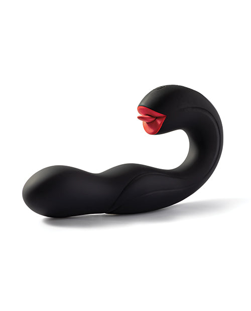 Joi Pro Rotating Head G-Spot Vibrator & Clit Licker w/Remote – Black
