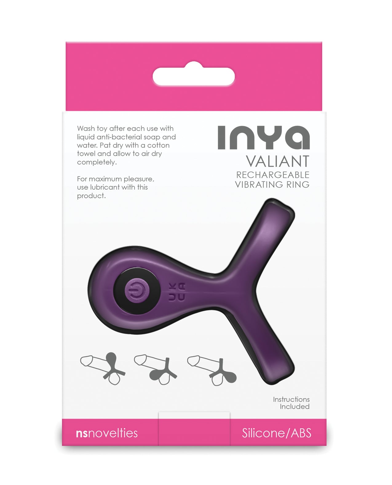 INYA Valiant Cock & Ball Vibe - Berry