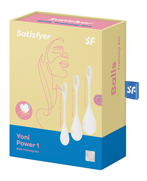 Satisfyer Yoni Power 1 Pelvic Floor Training Balls Set – White