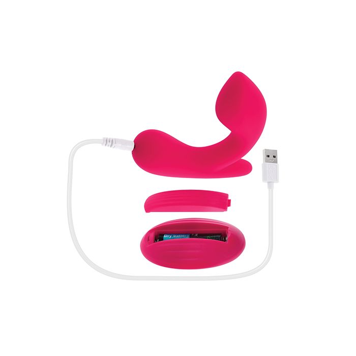 Gender X All About the Bass Curved Stimulator w/Remote Control - Pink