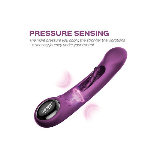 Tempo Pressure Sensing App-Controlled Flapping Vibrator – Purple
