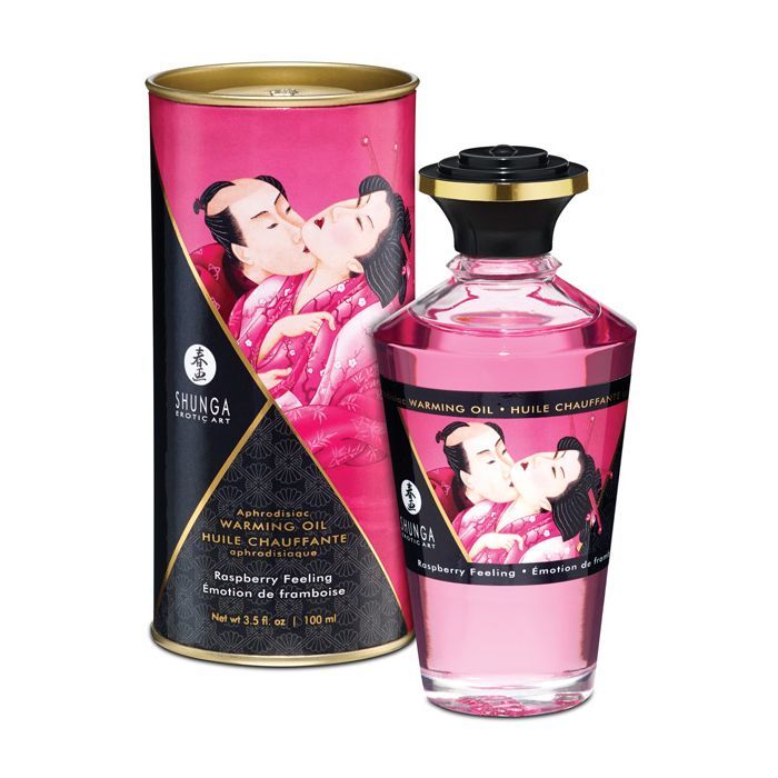 Shunga Warming Oil - 3.5 Oz Midnight Sorbet