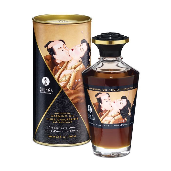 Shunga Warming Oil - 3.5 Oz Midnight Sorbet