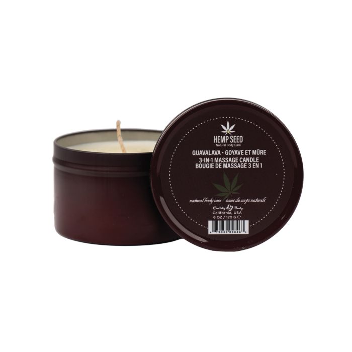 Earthly Body Suntouched Hemp Candle - 6 Oz Round Tin