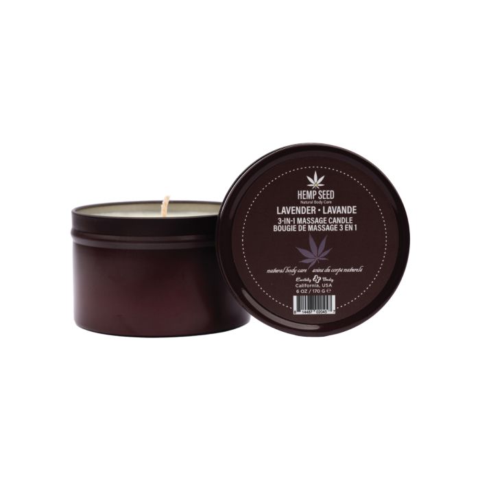Earthly Body Suntouched Hemp Candle - 6 Oz Round Tin