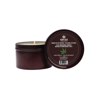 Earthly Body Suntouched Hemp Candle - 6 Oz Round Tin