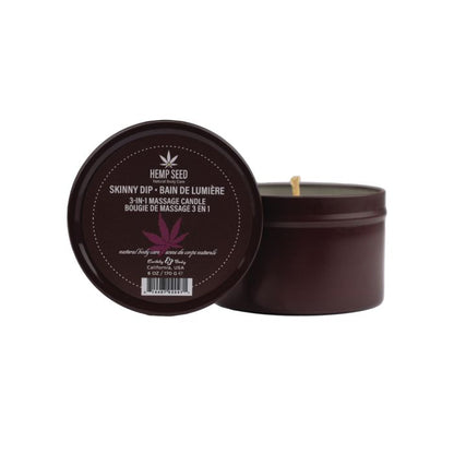 Earthly Body Suntouched Hemp Candle - 6 Oz Round Tin