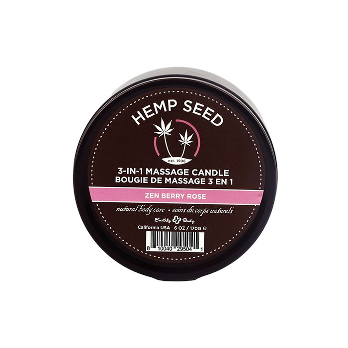 Earthly Body Suntouched Hemp Candle - 6 Oz Round Tin
