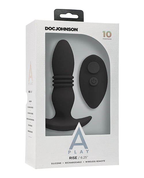 A Play - Rise Rechargeable Silicone Anal Plug with Remote Shipmysextoys