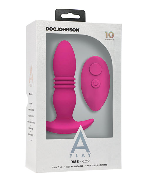 A Play - Rise Rechargeable Silicone Anal Plug with Remote Shipmysextoys