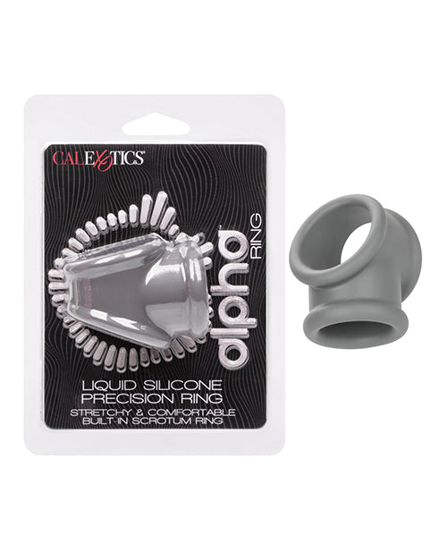 Alpha Liquid Silicone Precision Ring - Grey Shipmysextoys