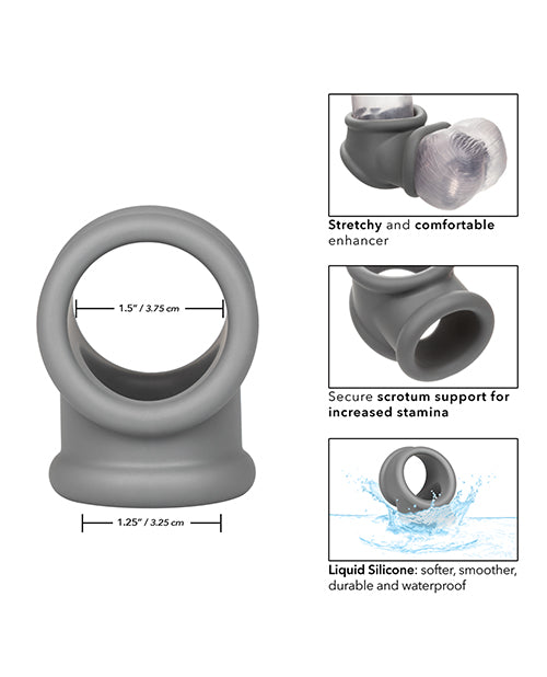 Alpha Liquid Silicone Precision Ring - Grey Shipmysextoys