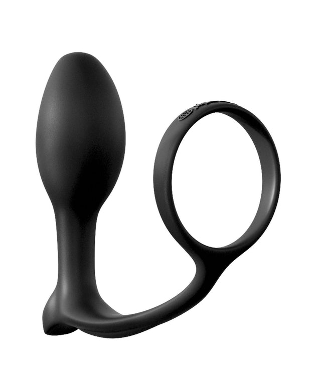 Anal Fantasy Ass-Gasm Cockring Beginners Plug - Black Shipmysextoys