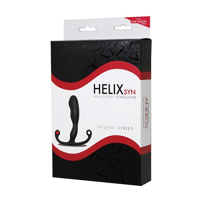 Aneros Helix Syn Trident Series Prostate Stimulator - Black Shipmysextoys
