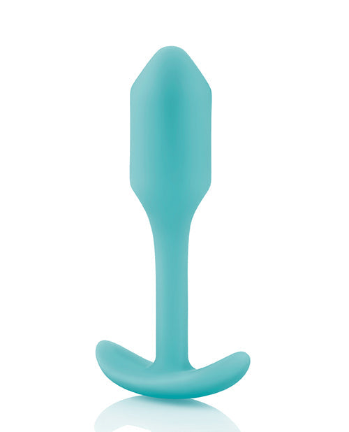 B-Vibe Weighted Snug Plug 1 - 55 g Mint Shipmysextoys