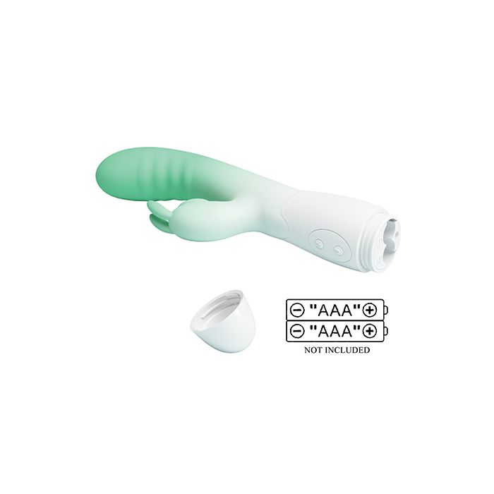 Pretty Love Cerberus Licking Rabbit Vibrator  - Aqua Ombre