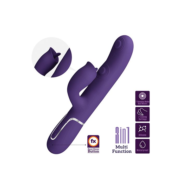 Pretty Love Gigi 3-in-1 Twinkled Tenderness Rabbit – Purple