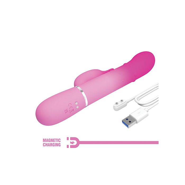 Pretty Love Shima Vertical & Horizontal Beads Rabbit - Pink