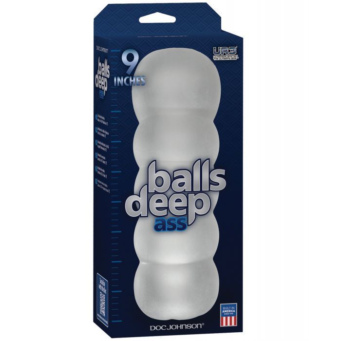 Balls Deep The Bad Ass 9" Stroker - Frost Shipmysextoys