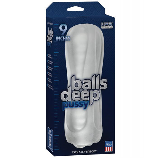 Balls Deep The Baller 9" Pussy Stroker - Frost Shipmysextoys