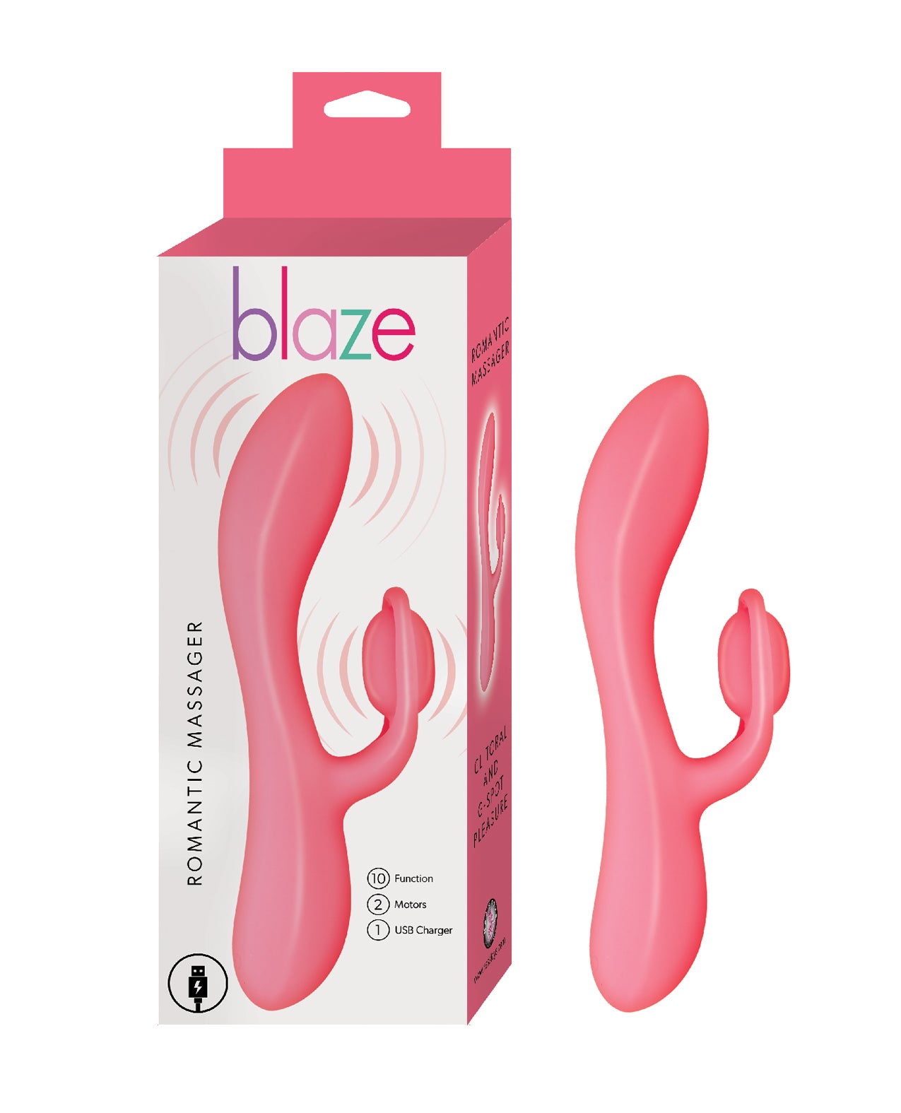 Silicone Rechargeable Vibrator with Box 
