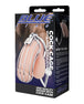 Blue Line Cock Cage w/Anal Stimulator - Silver Shipmysextoys