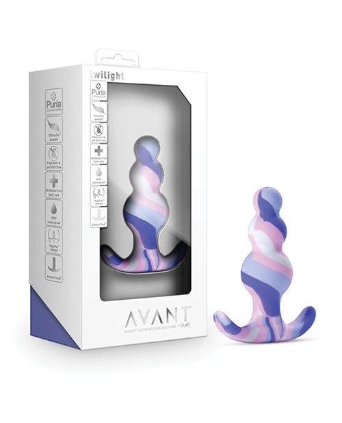 Blush Avant Twilight Silicone Plug - Blue Shipmysextoys