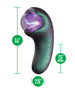 Sexual product with measurements on a white background