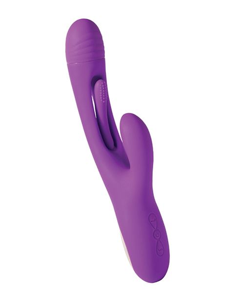 Bora G-Spot Tapping Rabbit Vibrator - Purple Shipmysextoys