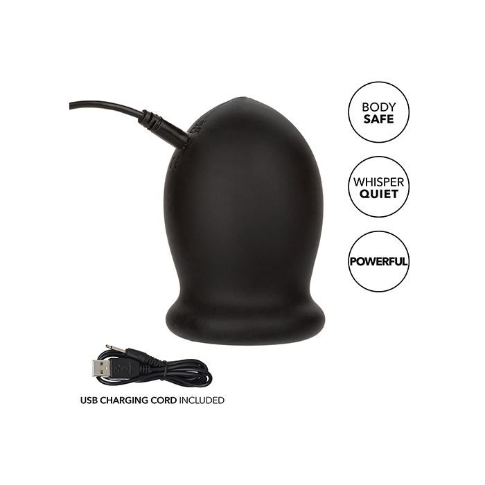 Boundless Rechargeable Vibrating Stroker - Black Shipmysextoys