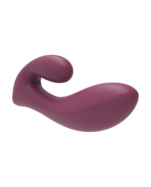 Close up shot on the top of the vibrator to show the with of the head of vibrator and curve 