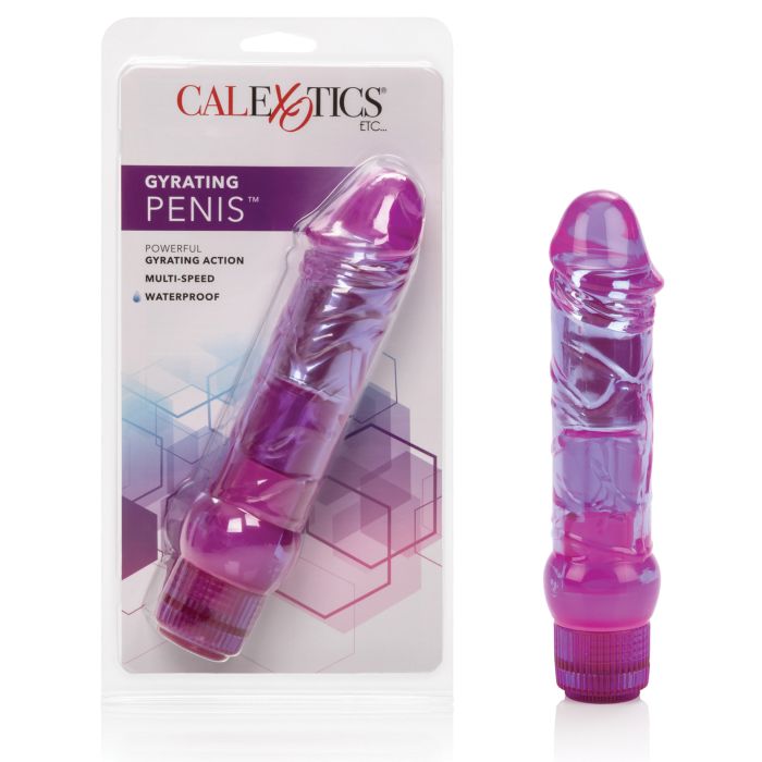 Crystalessence 6.5" Gyrating Penis - Purple Shipmysextoys