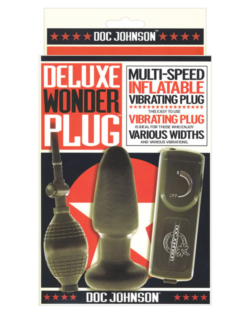 Packaging of Doc Johnson Deluxe Wonder Plug with product illustration and branding.