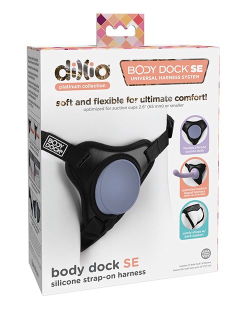 Dillio Platinum Body Dock SE Strap On Harness - Black Shipmysextoys