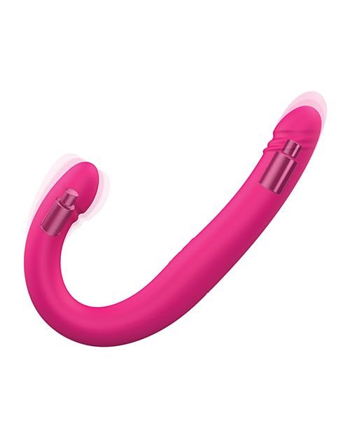 Dorcel Orgasmic Double Do 16.5" Thrusting Dong - Pink Shipmysextoys