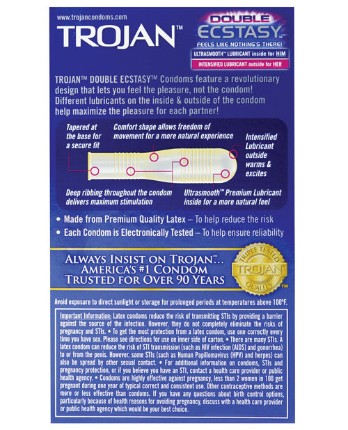 Trojan Double Ecstasy Condom