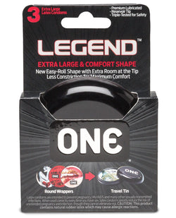 One The Legend XL Condoms - Box of 3