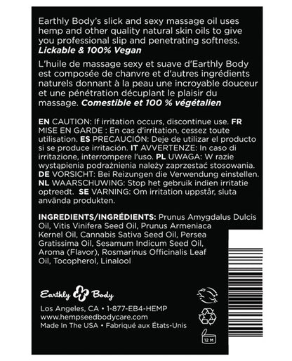 Earthly Body Edible Massage Oil