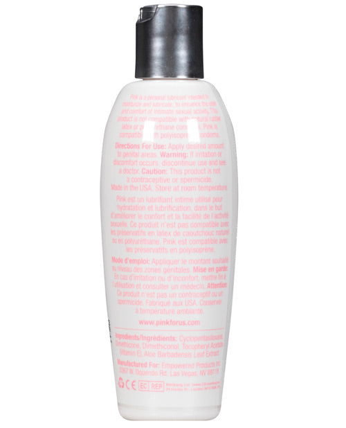 Pink Silicone Lube Flip Top Bottle