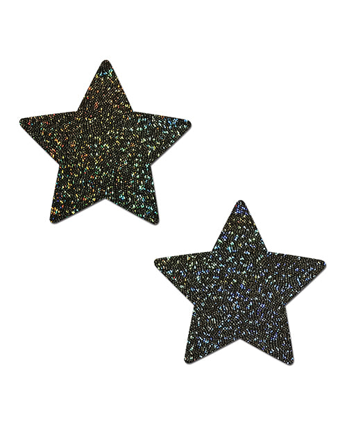 Pastease Premium Glitter Star - Black O/S