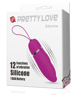 Pretty Love Edwina Vibrating Egg - Fuchsia