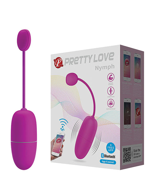 Pretty Love Nymph App-Enabled Vibrating Egg - Fuchsia