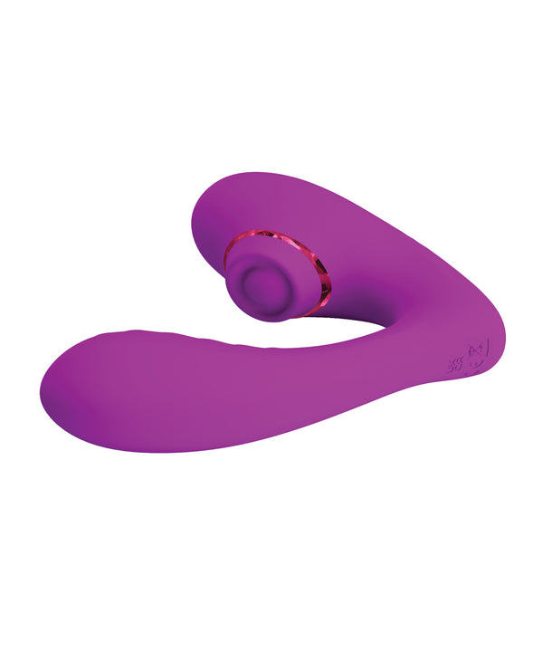 Pretty Love Nauty Thumping & Vibrating Insertable Vibrator - Fushsia