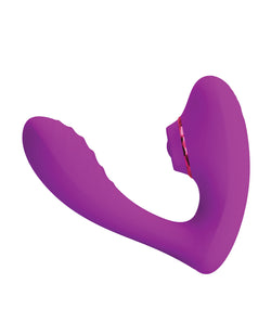 Pretty Love Nauty Thumping & Vibrating Insertable Vibrator - Fushsia