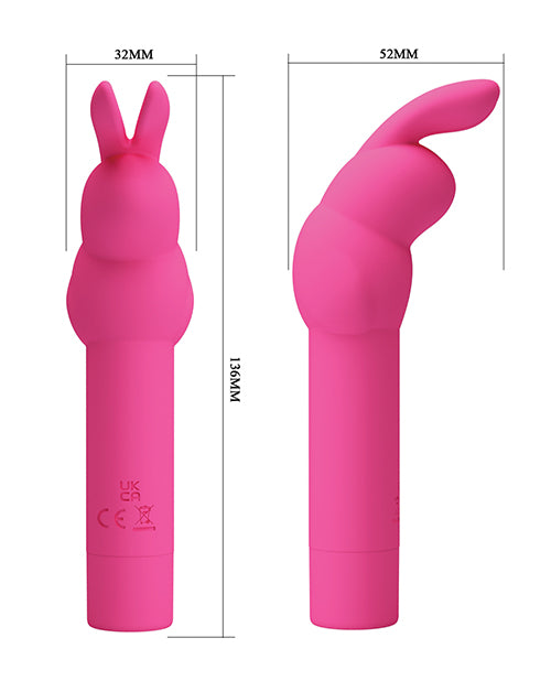 Pretty Love Gerardo Bunny Vibrator - Hot Pink