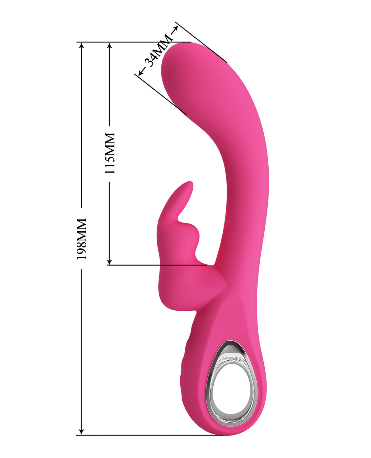Pretty Love Novak Handle Rabbit w/Bunny - Pink