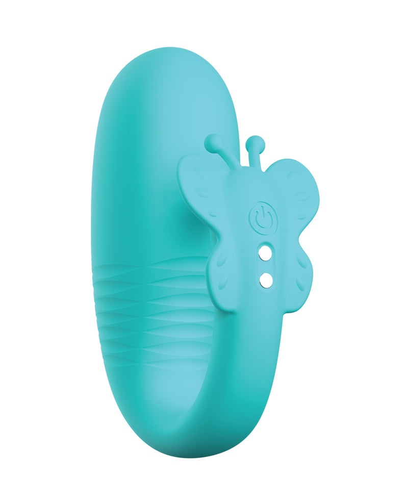 Pretty Love Remi Thrusting Hands-Free Vibrator - Aqua