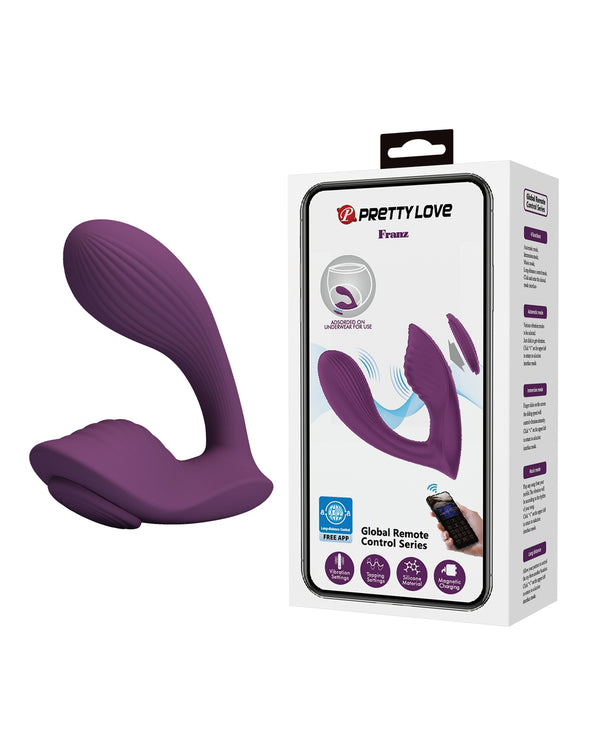 Pretty Love Franz Magnetic App-Controlled Panty Vibe - Purple