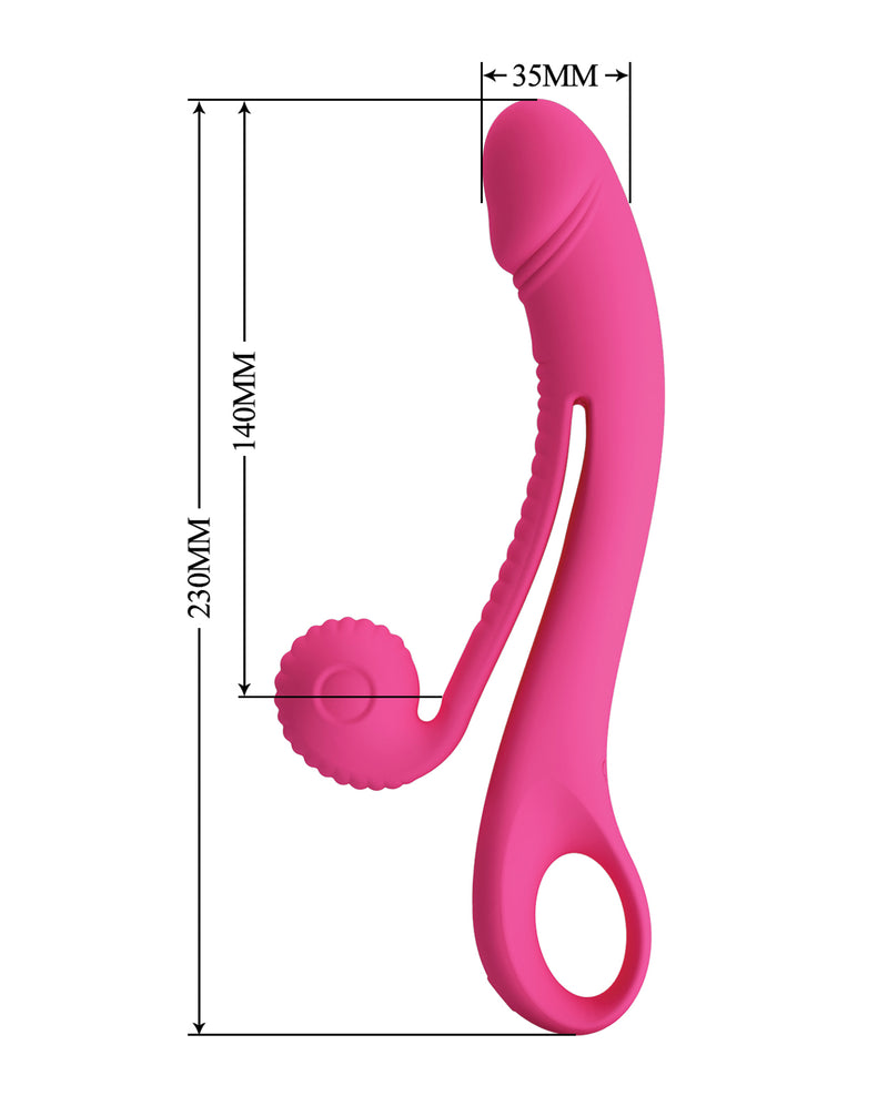 Pretty Love Romance Beau Snail Rabbit - Hot Pink